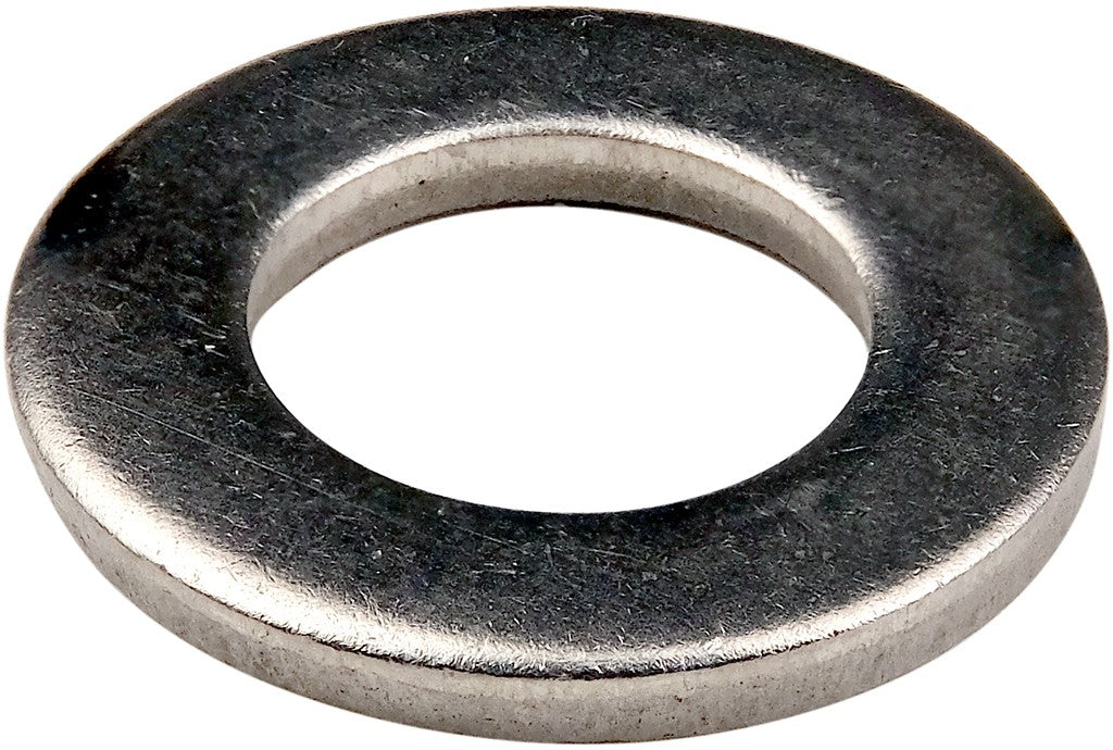 M4 Flat Washer, Stainless Steel 304 — representative product photograph; A2/304 stainless steel DIN 125A / ISO 7089 flat washer
