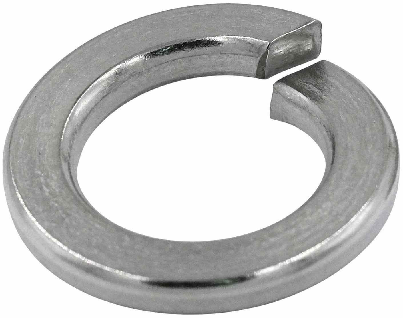 M3 Split Lock Washer, Stainless Steel 304 — representative product photograph; A2/304 stainless steel DIN 127B split lock washer