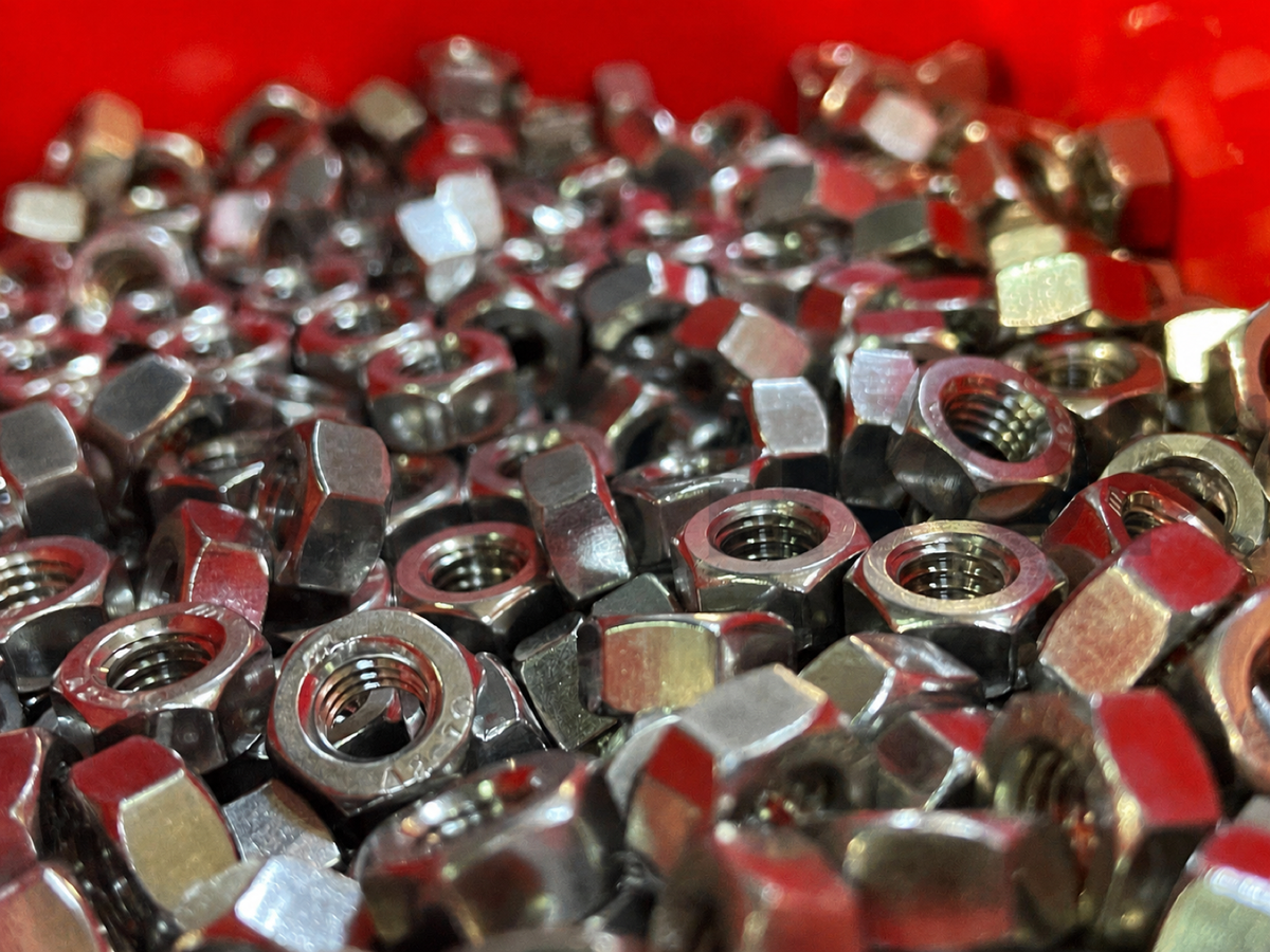 M2 stainless steel 304 hex nuts, representative inventory view